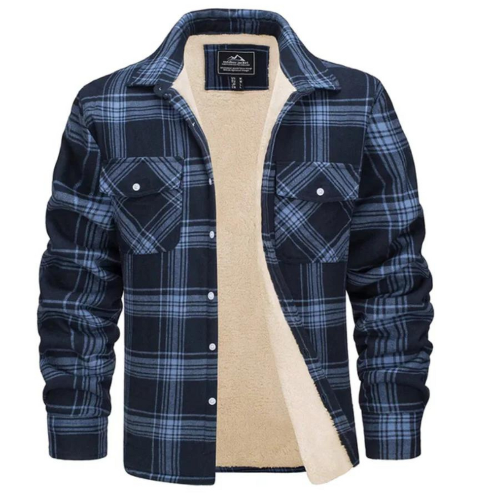 Davy Cozy Fleece-Lined Checked Jacket for Ultimate Comfort | Stylish & Warm Outerwear