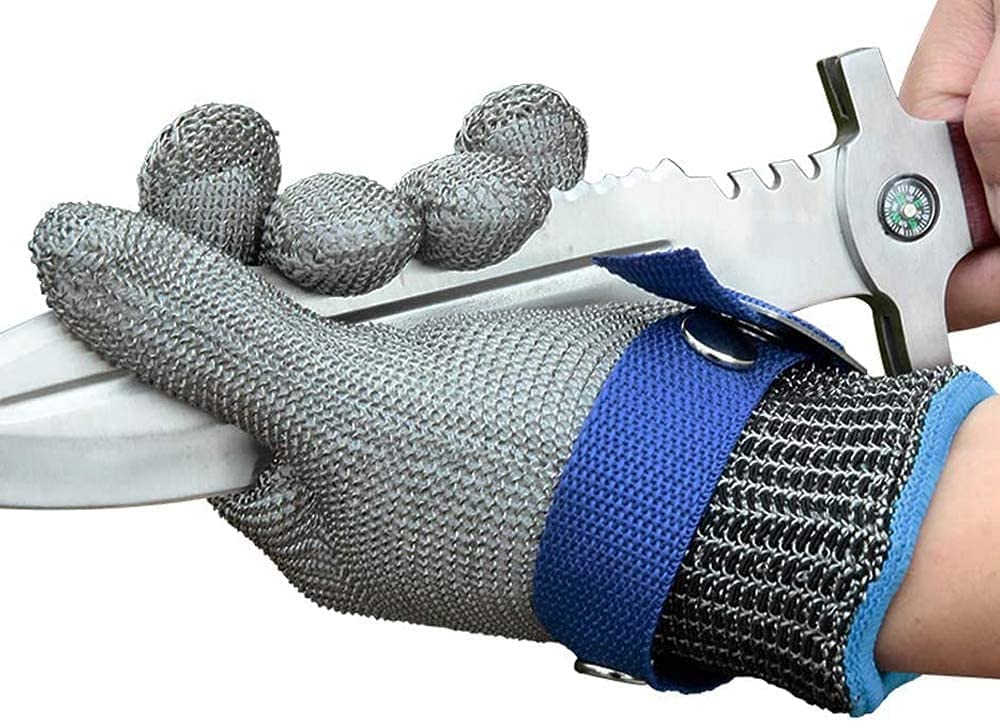 Davy Food-Safe Cut-Resistant Stainless Steel Mesh Glove - Ultimate Protection for Kitchen Safety