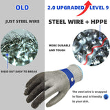 Davy Food-Safe Cut-Resistant Stainless Steel Mesh Glove - Ultimate Protection for Kitchen Safety