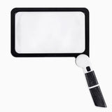 Davy Full Page Magnifying Glass with Ergonomic Handle - Ideal for Reading, Crafts, and Hobbies