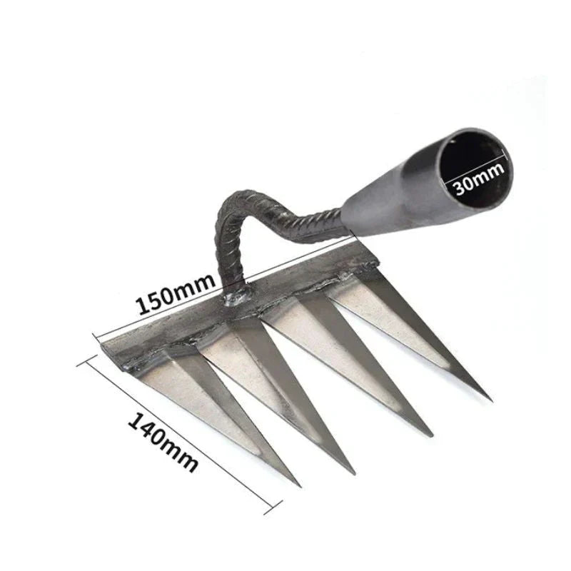 Efficient Weeding with Davy Sharp Tined Garden Rake - Durable & Ergonomic Design for Easy Gardening