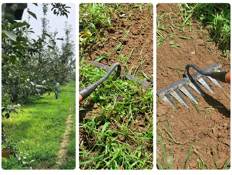 Efficient Weeding with Davy Sharp Tined Garden Rake - Durable & Ergonomic Design for Easy Gardening