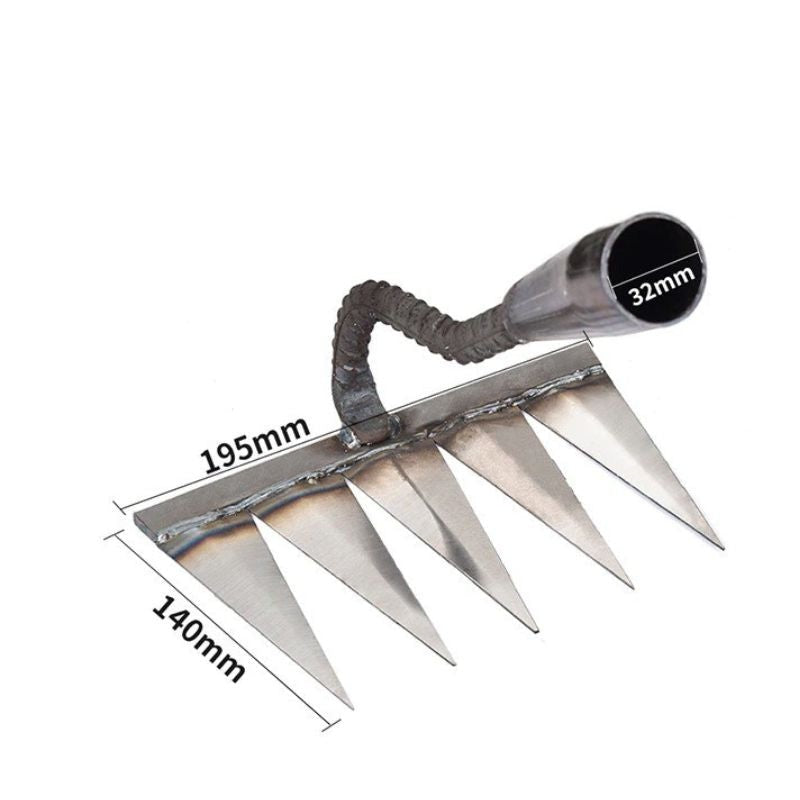 Efficient Weeding with Davy Sharp Tined Garden Rake - Durable & Ergonomic Design for Easy Gardening