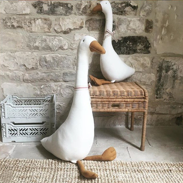 Davy Goose Plush Doll Pillow - Soft, Cuddly Toy for Kids & Home Decor