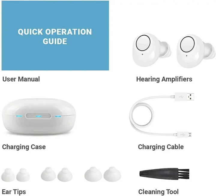 Davy Smart Hearing Aids with App Control | Bluetooth Connectivity & Personalized Sound Settings