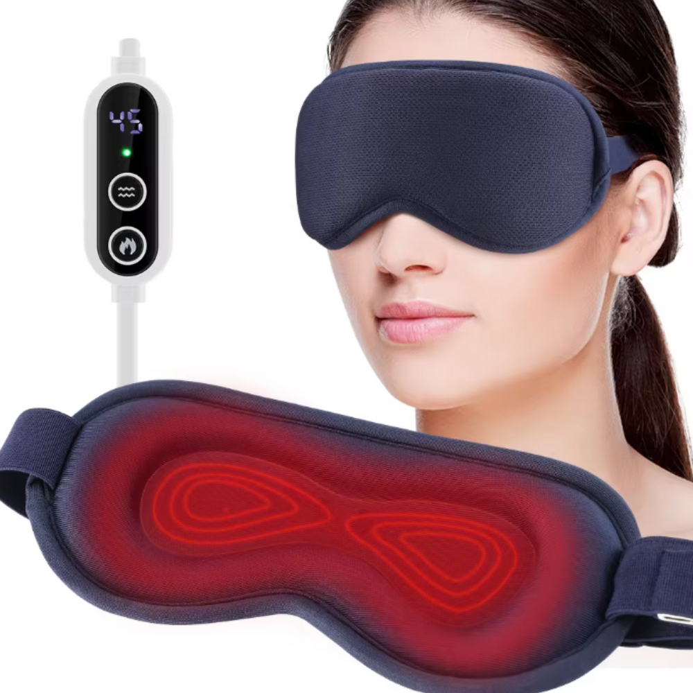 Davy Heated Eye Massager - Soothing Relief for Migraines & Eye Strain | Perfect for Relaxation & Stress Relief