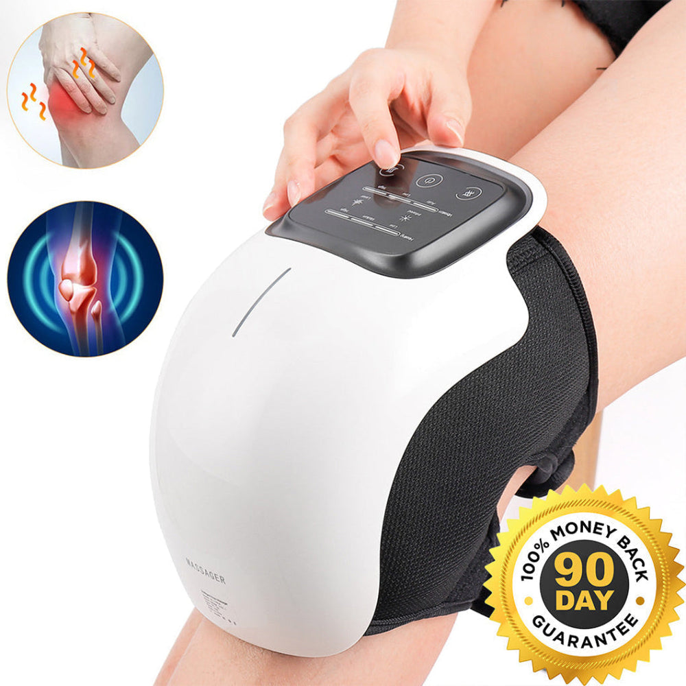 Davy Heated Knee Massager with Vibration & Infrared Therapy - Pain Relief & Relaxation for Joint Comfort
