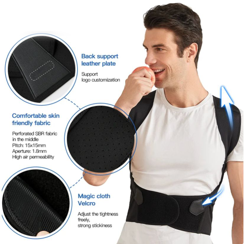 Davy Posture Support Brace - Ultimate Relief for Back, Shoulder & Neck Pain | Ergonomic Design for Improved Posture