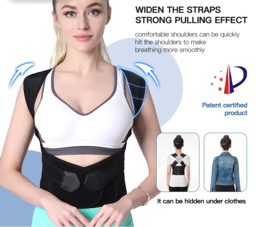 Davy Posture Support Brace - Ultimate Relief for Back, Shoulder & Neck Pain | Ergonomic Design for Improved Posture