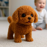 Davy Interactive Plush Puppy - Realistic Stuffed Animal with Movements & Sounds for Kids & Adults | Perfect Gift for Dog Lovers