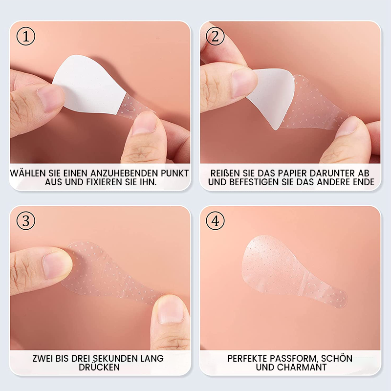 Davy Invisible Facelift Patches - 120 Pack | Ultra-Thin 0.02mm Adhesive | Waterproof & Hypoallergenic | Mechanical V-Shape Lifting | Transparent Skin Care Solution