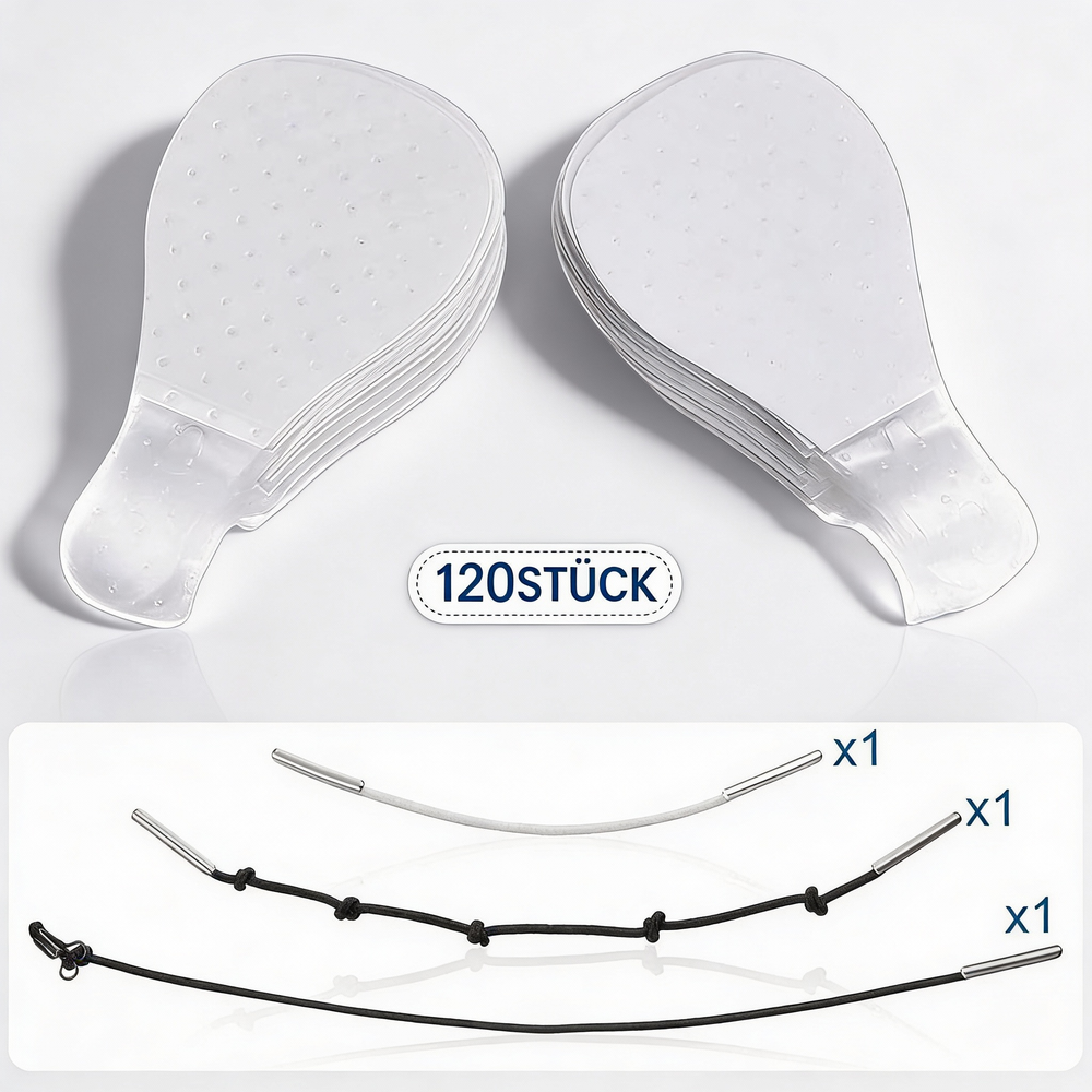 Davy Invisible Facelift Patches - 120 Pack | Ultra-Thin 0.02mm Adhesive | Waterproof & Hypoallergenic | Mechanical V-Shape Lifting | Transparent Skin Care Solution