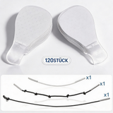 Davy Invisible Facelift Patches - 120 Pack | Ultra-Thin 0.02mm Adhesive | Waterproof & Hypoallergenic | Mechanical V-Shape Lifting | Transparent Skin Care Solution
