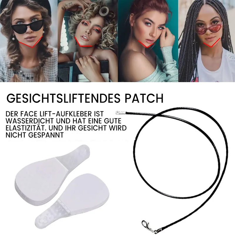 Davy Invisible Facelift Patches - 120 Pack | Ultra-Thin 0.02mm Adhesive | Waterproof & Hypoallergenic | Mechanical V-Shape Lifting | Transparent Skin Care Solution