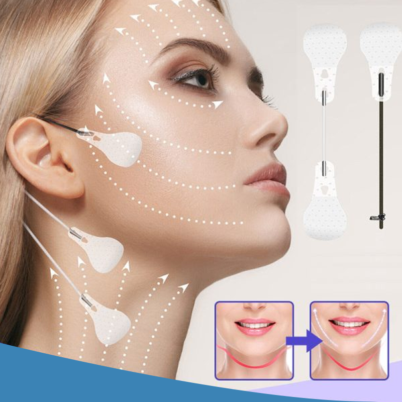 Davy Invisible Facelift Patches - 120 Pack | Ultra-Thin 0.02mm Adhesive | Waterproof & Hypoallergenic | Mechanical V-Shape Lifting | Transparent Skin Care Solution