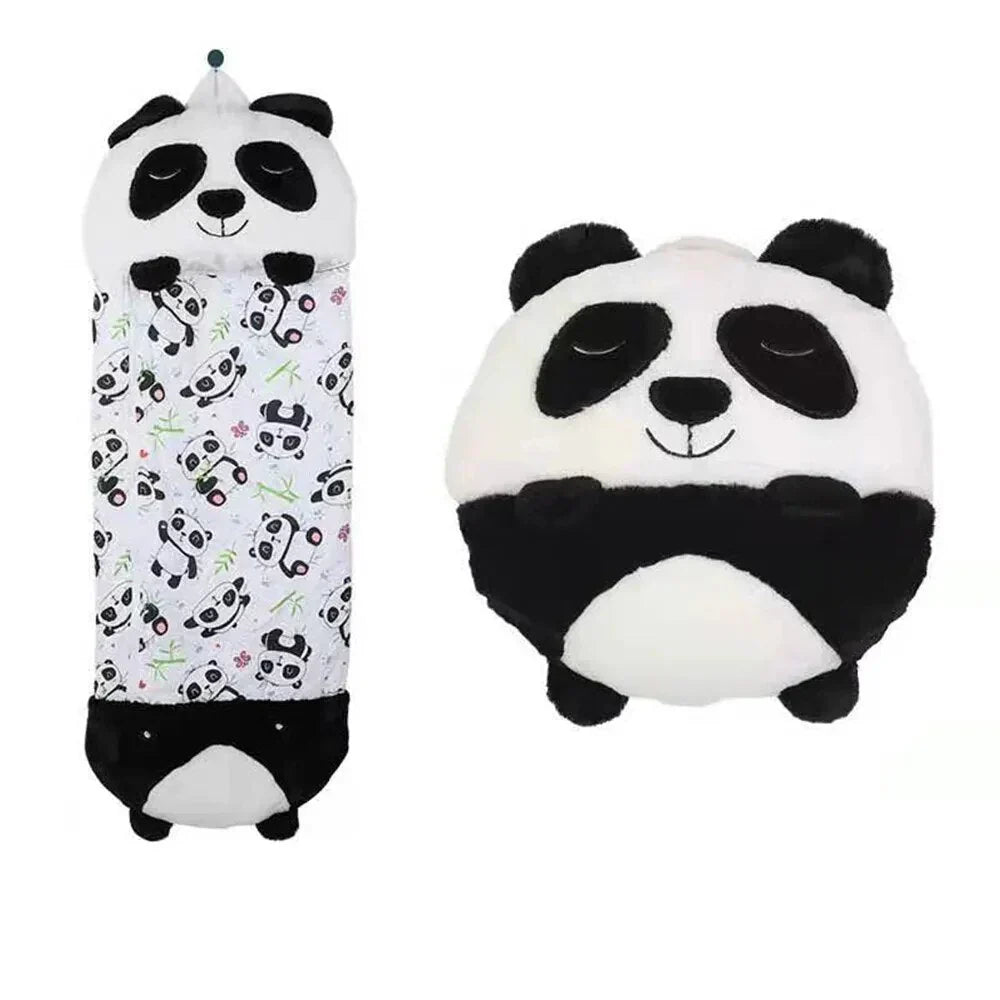 Davy Kids' Animal Sleeping Bag & Cuddle Toy Combo – Cozy, Fun, and Perfect for Sleepovers!