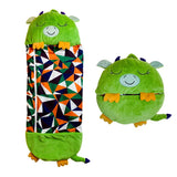 Davy Kids' Animal Sleeping Bag & Cuddle Toy Combo – Cozy, Fun, and Perfect for Sleepovers!