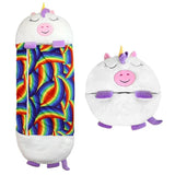 Davy Kids' Animal Sleeping Bag & Cuddle Toy Combo – Cozy, Fun, and Perfect for Sleepovers!