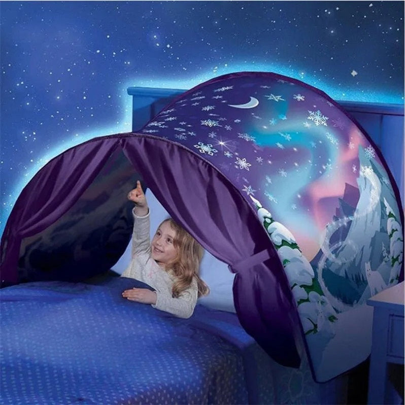 Kids Bed Tent – Dinosaur & Unicorn Designs, Easy Setup & Breathable Fabric