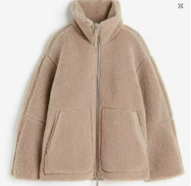 Cozy Oversized Lambswool Jacket for Ultimate Comfort | Stylish Warmth for Fall & Winter