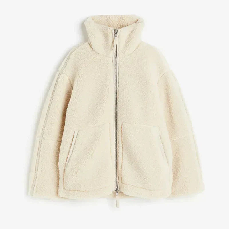 Cozy Oversized Lambswool Jacket for Ultimate Comfort | Stylish Warmth for Fall & Winter