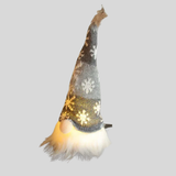 LED Gnome Ornament with Snowflake Pattern - Davy Decorative Holiday Light