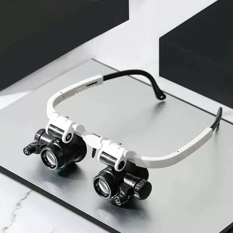 Davy LED Magnifying Glasses - 8x, 15x & 23x Magnification for Precision Work & Detailed Viewing - Ideal for Crafts, Hobbies, and Repair Tasks