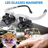 Davy LED Magnifying Glasses - 8x, 15x & 23x Magnification for Precision Work & Detailed Viewing - Ideal for Crafts, Hobbies, and Repair Tasks