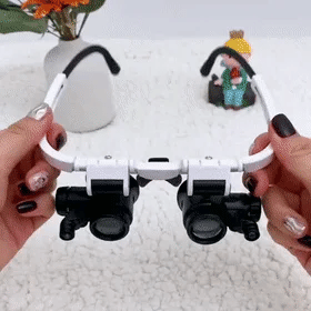 Davy LED Magnifying Glasses - 8x, 15x & 23x Magnification for Precision Work & Detailed Viewing - Ideal for Crafts, Hobbies, and Repair Tasks
