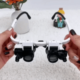 Davy LED Magnifying Glasses - 8x, 15x & 23x Magnification for Precision Work & Detailed Viewing - Ideal for Crafts, Hobbies, and Repair Tasks