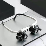 Davy LED Magnifying Glasses with Adjustable Lenses - Perfect for Close-Up Work, Reading, and Hobbies