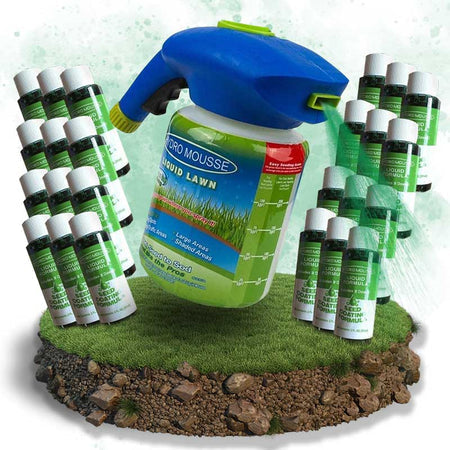 Davy Liquid Lawn Hydro Mousse Spray-On Grass Seed | Easy Application for Patchy Lawns & High-Traffic Areas | Fast-Growing, Durable Grass Solution
