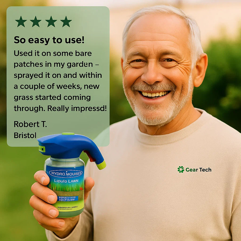Davy Liquid Lawn Hydro Mousse Spray-On Grass Seed | Easy Application for Patchy Lawns & High-Traffic Areas | Fast-Growing, Durable Grass Solution