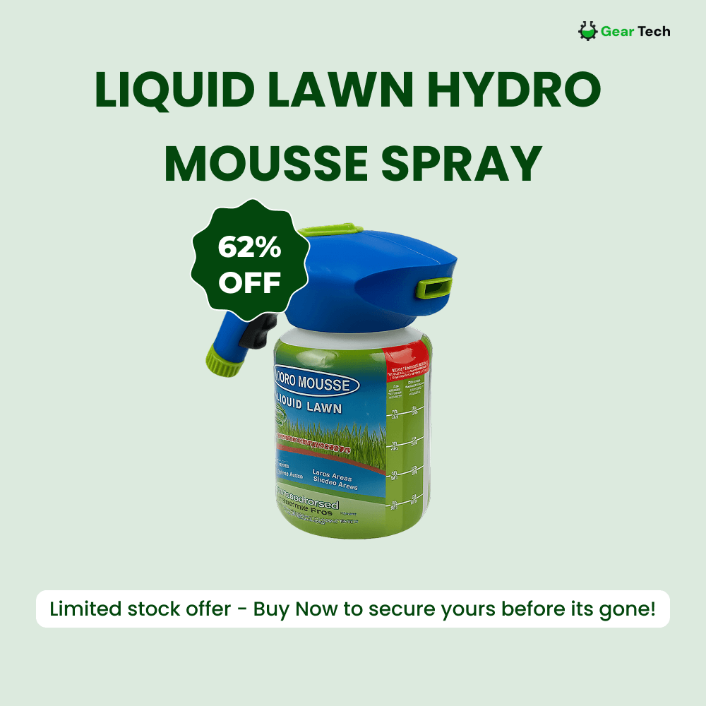 Davy Liquid Lawn Hydro Mousse Spray-On Grass Seed | Easy Application for Patchy Lawns & High-Traffic Areas | Fast-Growing, Durable Grass Solution