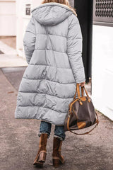 Women's Reversible Long Winter Coat - Cozy & Stylish Outerwear for Cold Weather