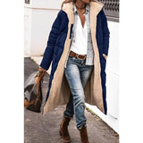 Women's Reversible Long Winter Coat - Cozy & Stylish Outerwear for Cold Weather