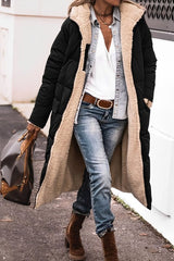 Women's Reversible Long Winter Coat - Cozy & Stylish Outerwear for Cold Weather