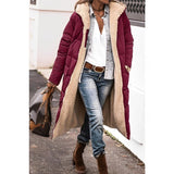 Women's Reversible Long Winter Coat - Cozy & Stylish Outerwear for Cold Weather