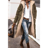 Women's Reversible Long Winter Coat - Cozy & Stylish Outerwear for Cold Weather
