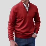 Davy Men's Cozy Quarter Zip Knit Pullover - Soft, Stylish & Comfortable Sweater for All Seasons