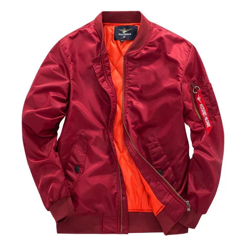 Men's Quilted Lined Bomber Jacket - Warm, Stylish & Comfortable Outerwear for Fall & Winter