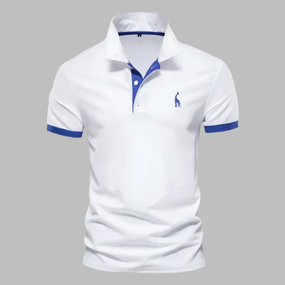 Davy Men's Breathable Polo Shirt - Lightweight, Moisture-Wicking Trimmed Design for Ultimate Comfort