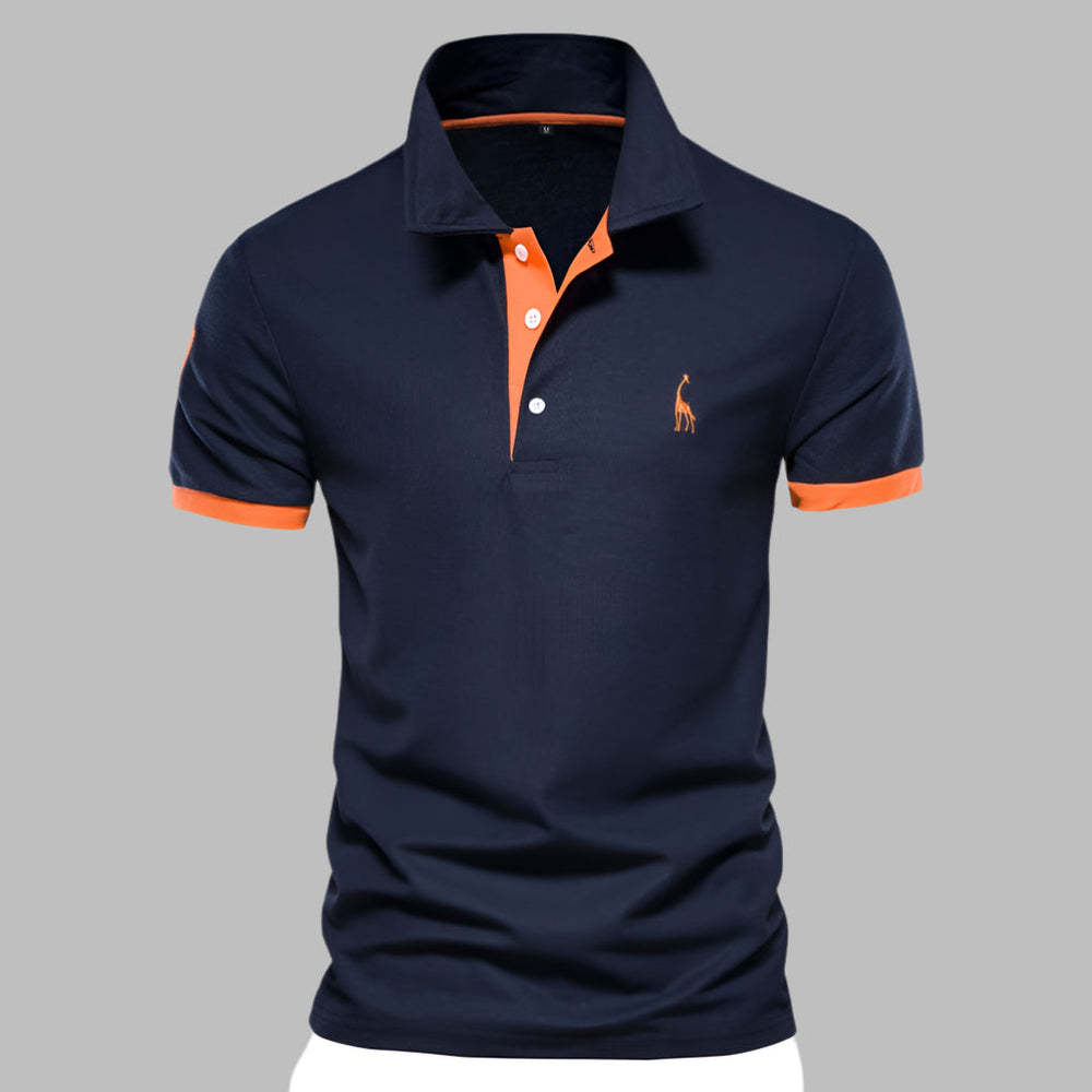 Davy Men's Breathable Polo Shirt - Lightweight, Moisture-Wicking Trimmed Design for Ultimate Comfort