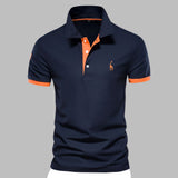 Davy Men's Breathable Polo Shirt - Lightweight, Moisture-Wicking Trimmed Design for Ultimate Comfort