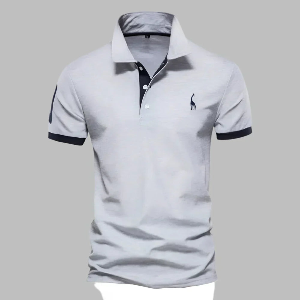 Davy Men's Breathable Polo Shirt - Lightweight, Moisture-Wicking Trimmed Design for Ultimate Comfort
