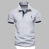 Davy Men's Breathable Polo Shirt - Lightweight, Moisture-Wicking Trimmed Design for Ultimate Comfort