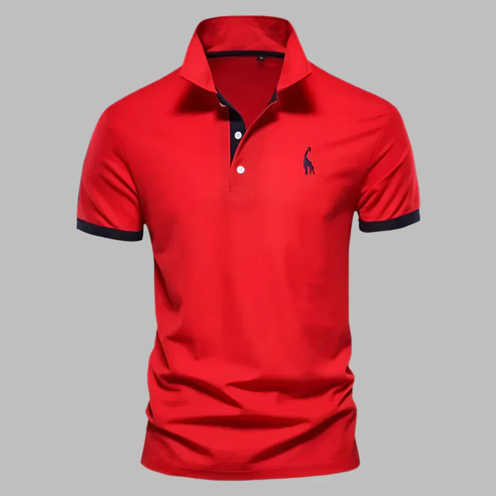 Davy Men's Breathable Polo Shirt - Lightweight, Moisture-Wicking Trimmed Design for Ultimate Comfort
