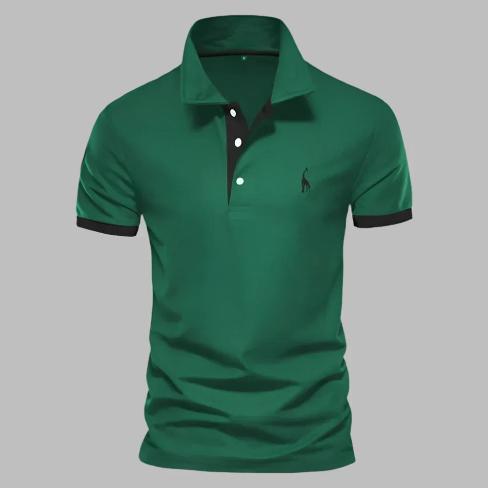 Davy Men's Breathable Polo Shirt - Lightweight, Moisture-Wicking Trimmed Design for Ultimate Comfort
