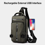 Men's Davy Crossbody Bag - Anti-Theft Design with USB Charging Port | Stylish & Functional Travel Accessory