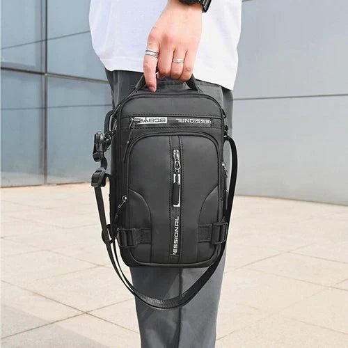 Men's Davy Crossbody Bag - Anti-Theft Design with USB Charging Port | Stylish & Functional Travel Accessory